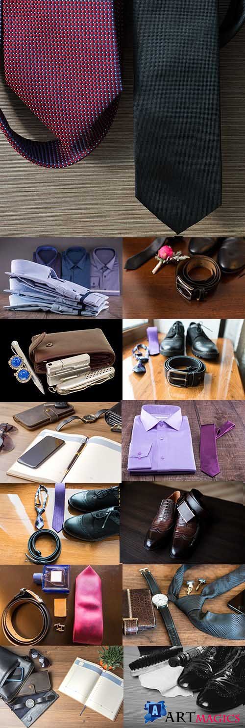 Businessman men's accessories for operation office