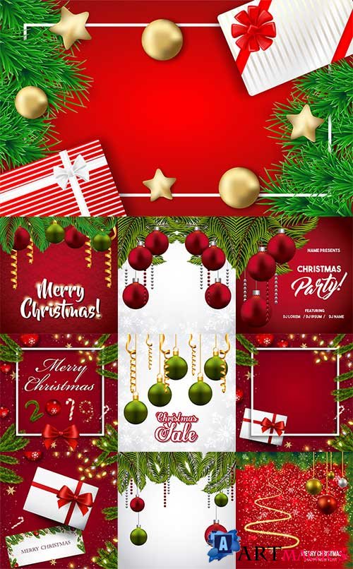   - 15 -   / Christmas backgrounds -15 - Vector Graphics