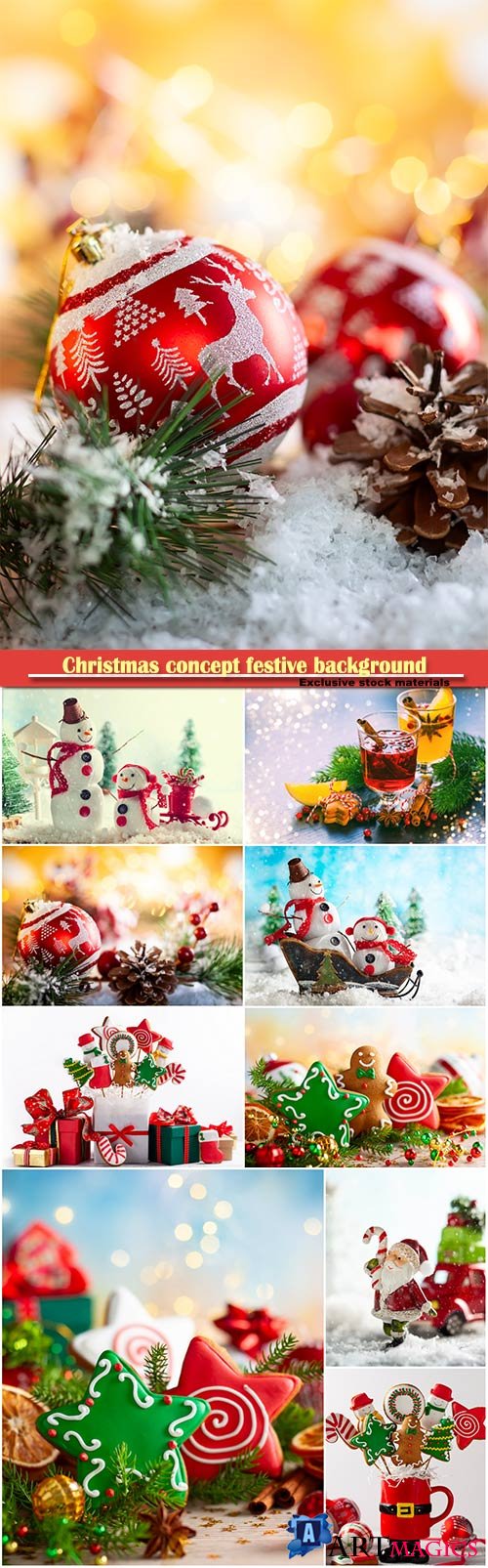 Christmas concept festive background