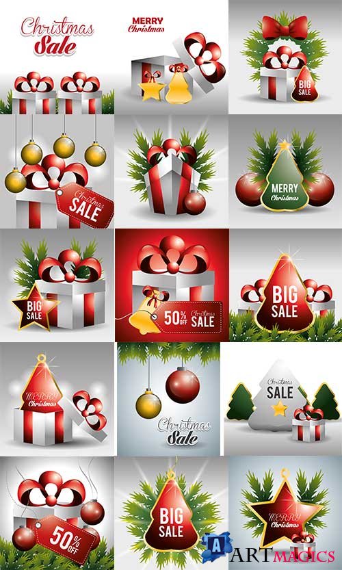      - 16 -   / Christmas backgrounds -16 - Vector Graphics 