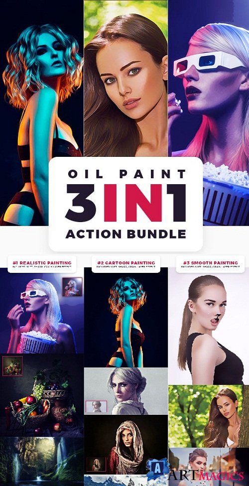 Oil Paint Action Bundle 23020022
