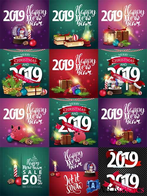   - 17 -   / Christmas backgrounds -17 - Vector Graphics