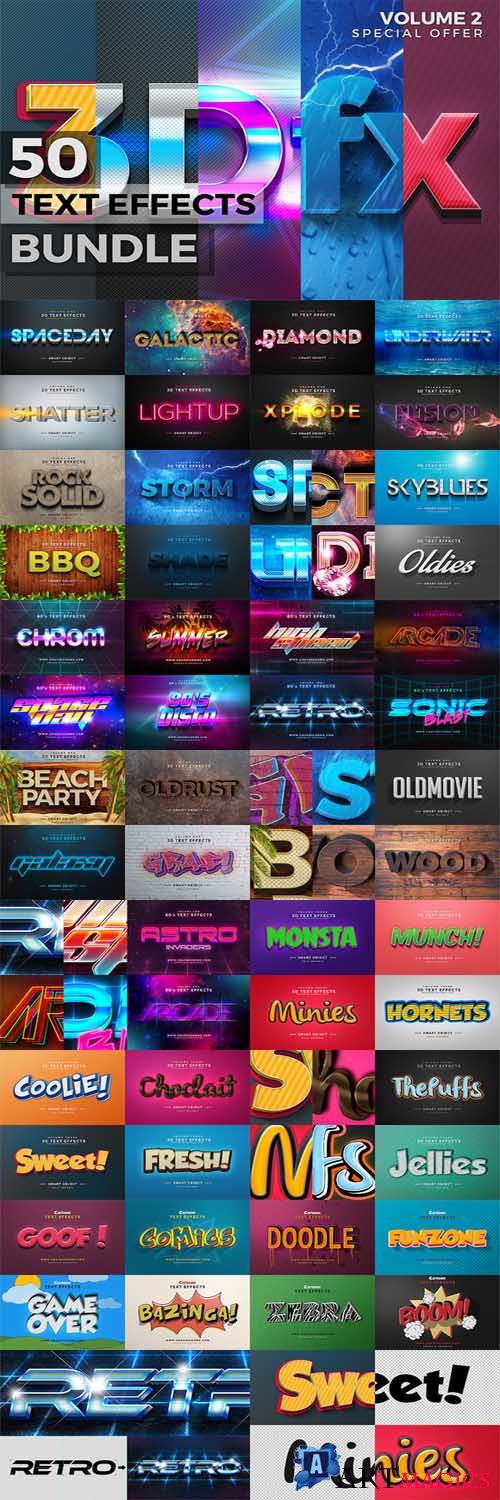 50 Text Effects Bundle - 272574