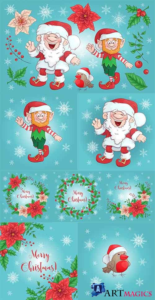  - 19 -   / Christmas backgrounds -19 - Vector Graphics