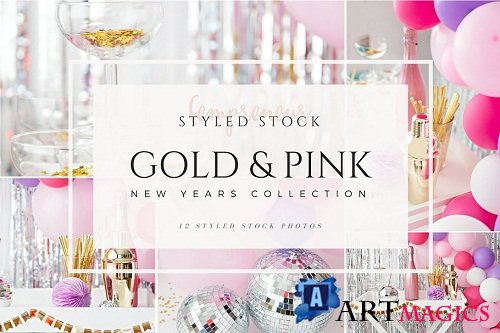 Pink New Years Party Stock Photos - 2144373