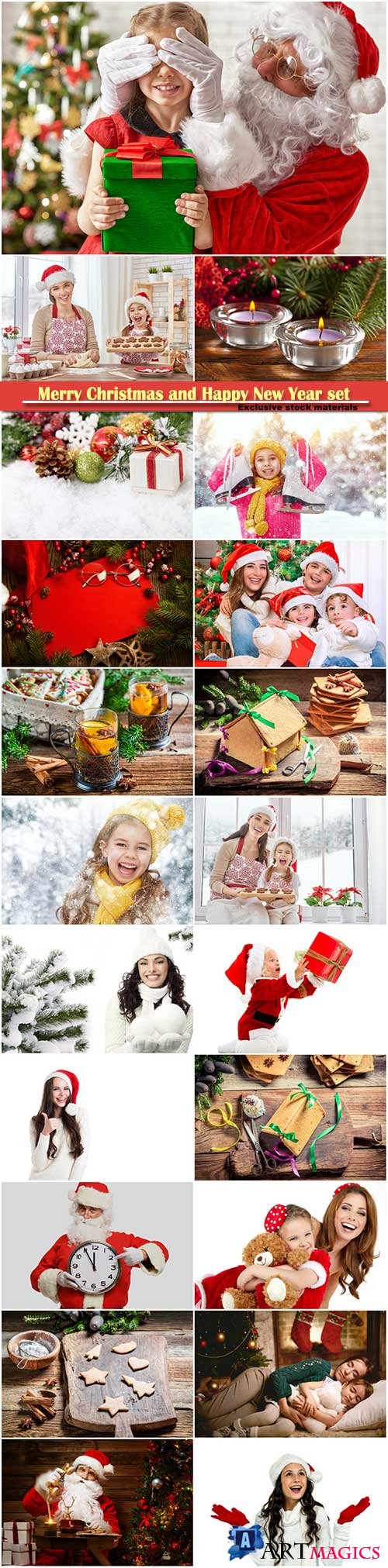 Merry Christmas and Happy New Year stock set # 9
