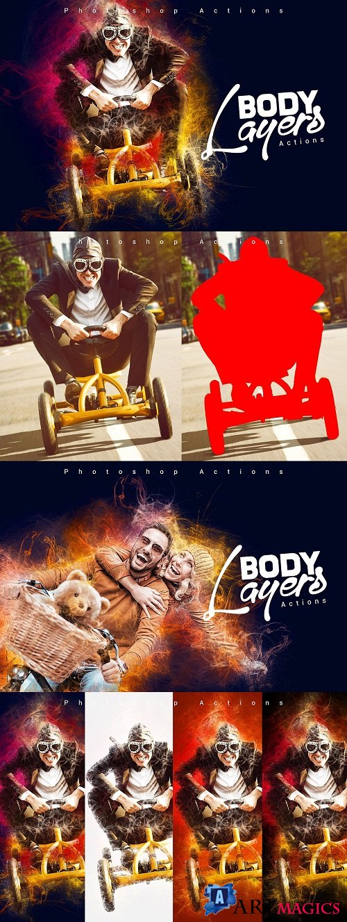 Body Layers Photoshop Actions - 847901