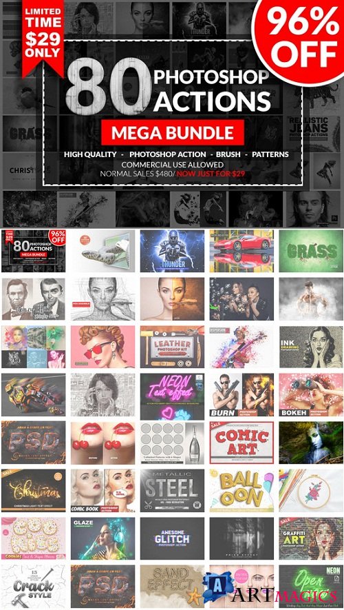 Photoshop Action Mega Bundle - 3516953