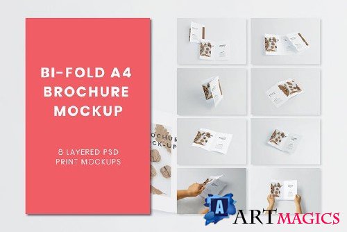 Bi-Fold A4 Brochure Mock-up 2563893