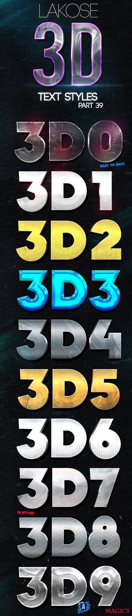Lakose 3D Text Styles Part 39 - 22644984