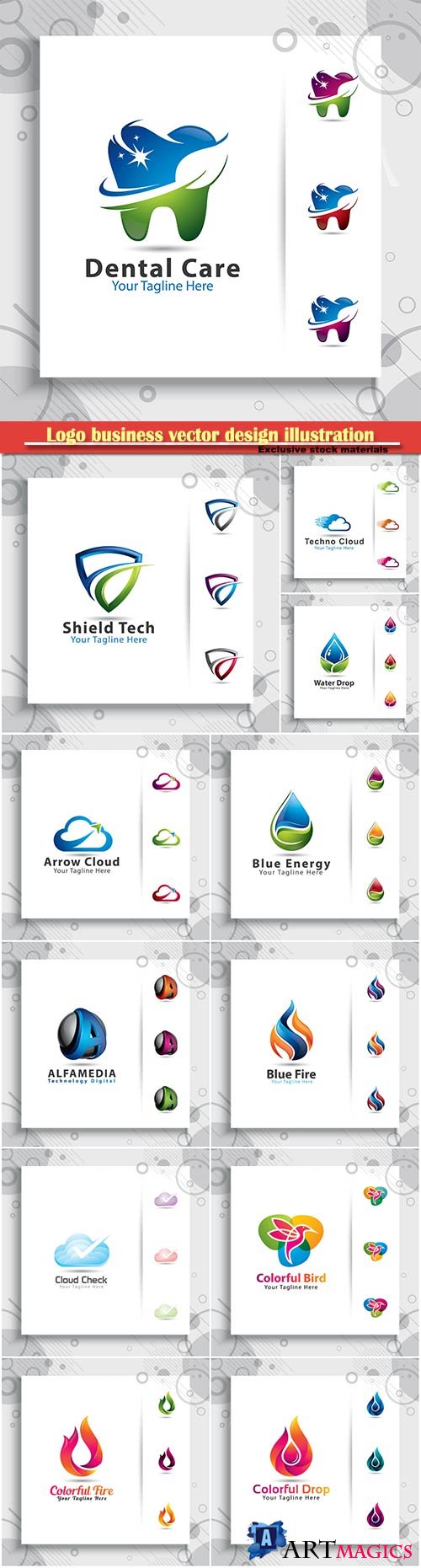 Logo business vector design illustration