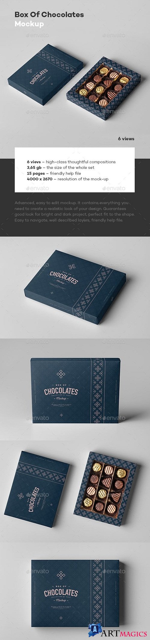 Box Of Chocolates Mock-up 23126932