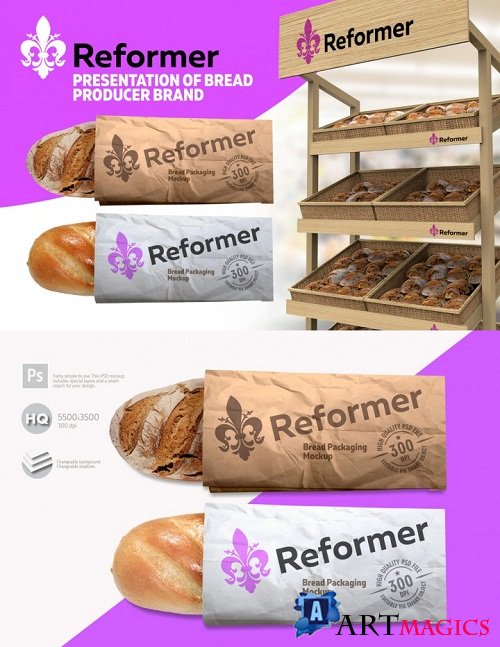 Bread Mock-up Two Presentation Files 3520975