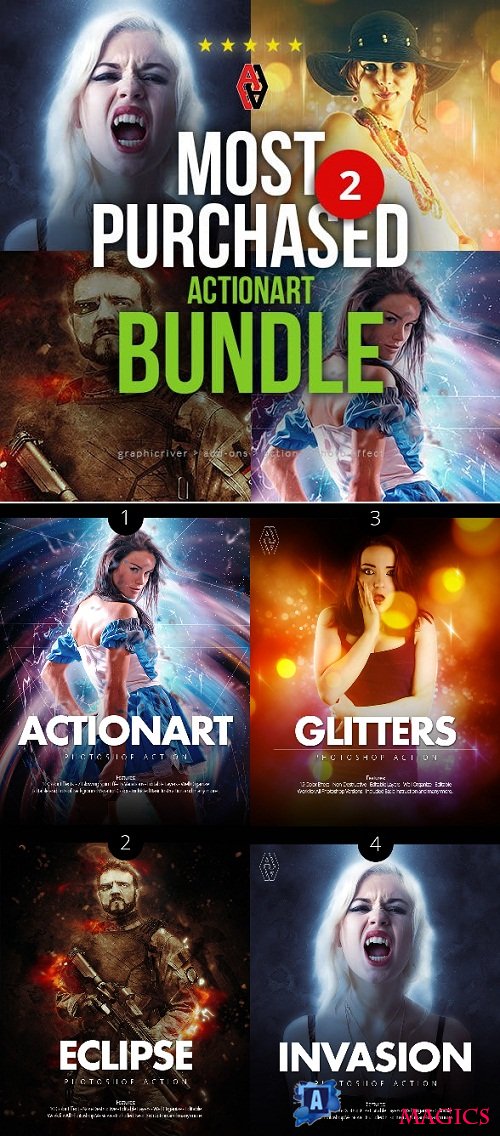 Most Purchased Actionart Bundle 2 - 23068583