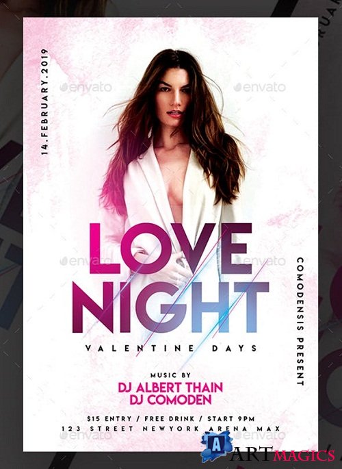 Love Night Party Flyer Templates 23138826