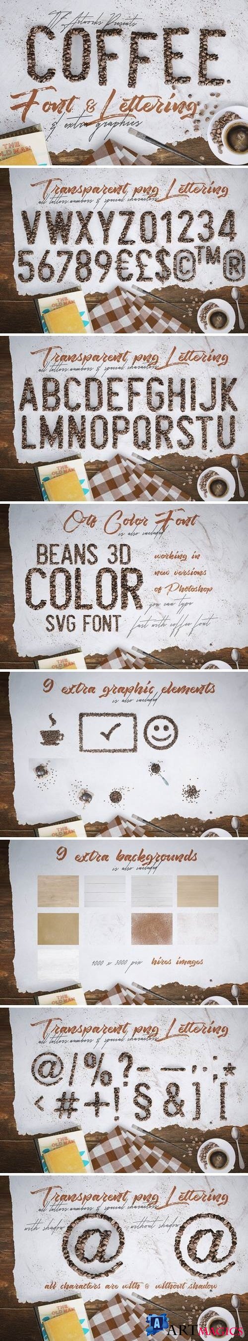 Coffee Beans - Font & Lettering - 3386215