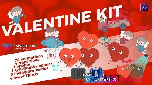 Valentine`s Day Kit 166829 - After Effects Templates