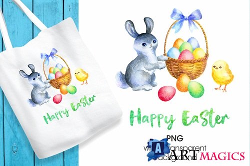 Happy Easter. Printable png - 195712