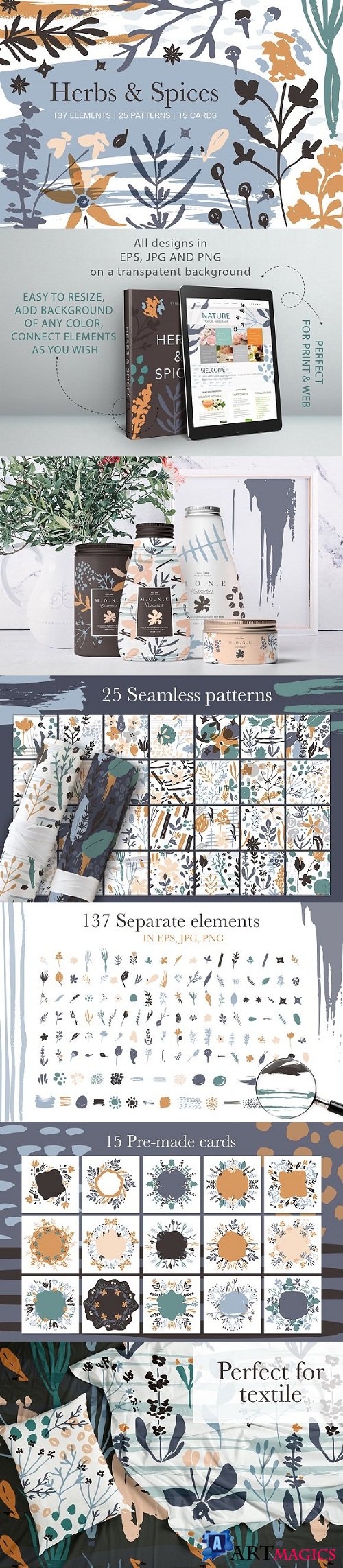 Herbs & Spices. Big graphic set - 3134863