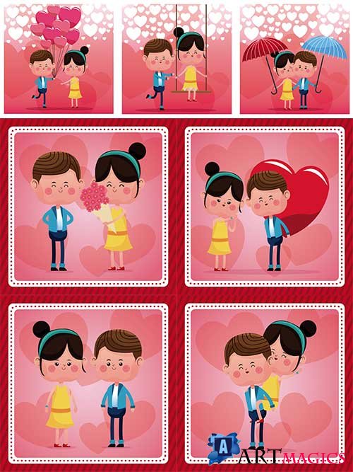   -    / Couple in love - Vector Graphics