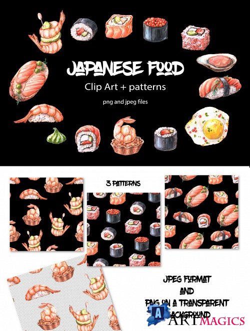 Japanese food clip art - 189085