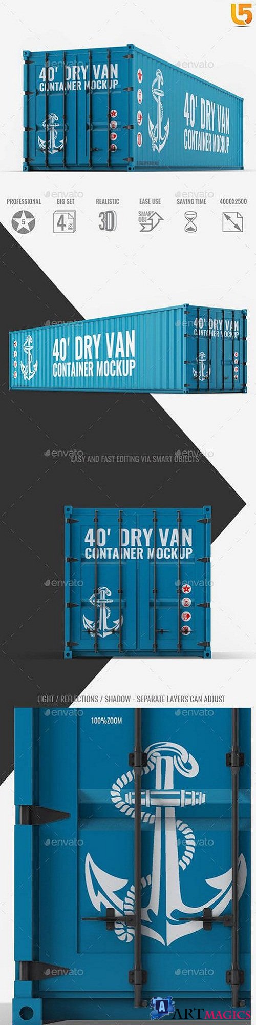 40ft Dry Van Container Mock-up - 23224509