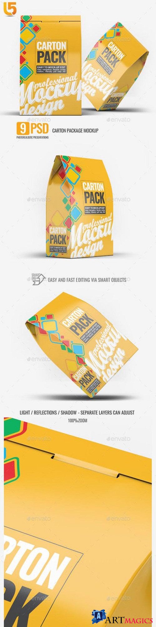 Carton Box Pack Mock-Up 23224959