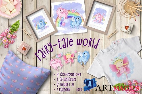 Fairy-tale world patterns, cards and items - 1973130