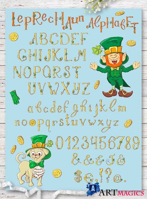 Leprechaun Alphabet St.Patricks Day - 2364714