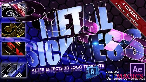 Metal Sickness - 3D Logo 92 - After Effects Templates