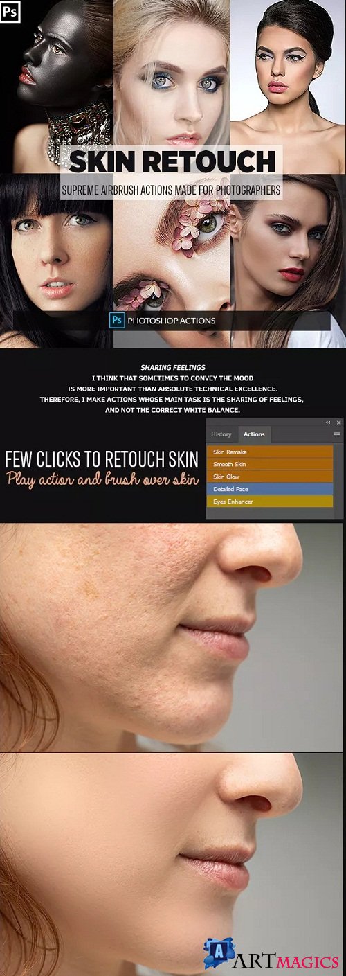 Easy Skin Retouch Photoshop Actions 23160423