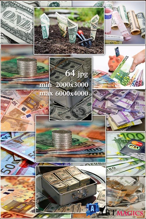 Money, banknotes, piggy bank - , 