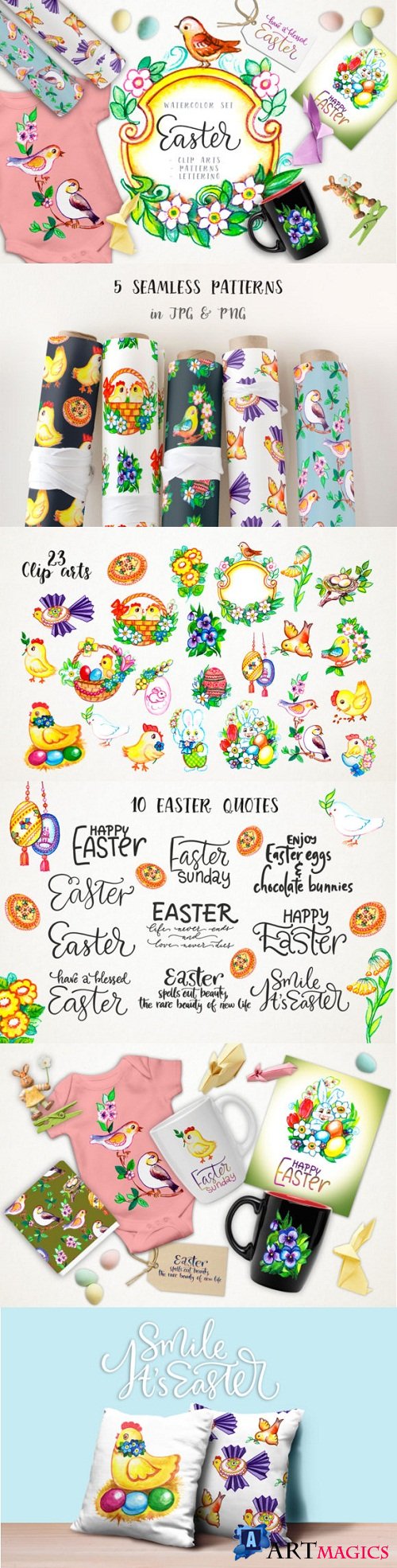 Easter Watercolor Set