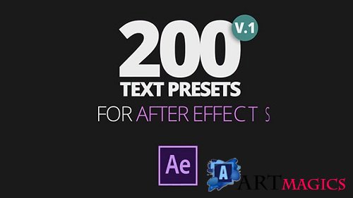 200 Text Preset For AE 167913 - After Effects Templates
