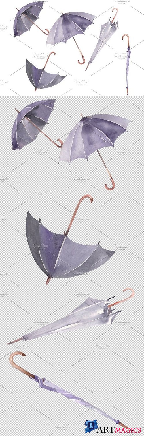 Umbrella Watercolor png - 3531078