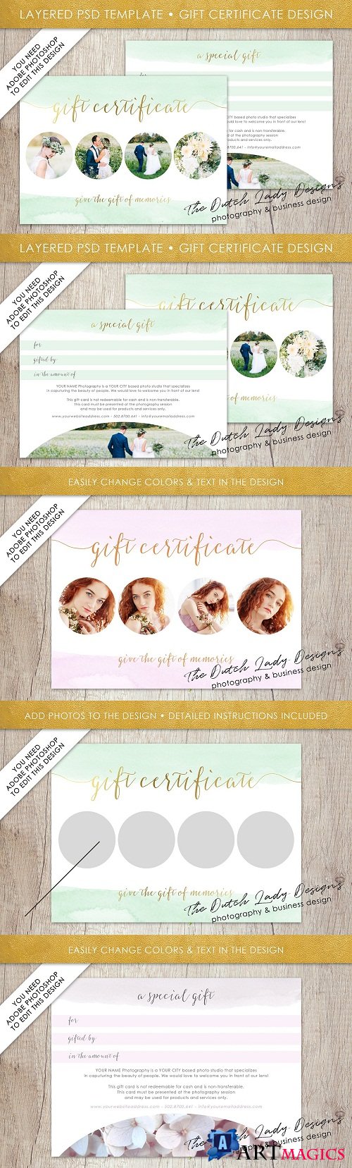 PSD Photo Gift Card Template #52 - 3545916
