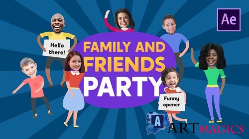 Family And Friends Party Opener 192476 - After Effects Templates
