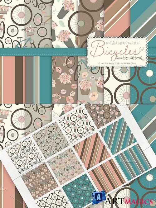 Bicycles 07 - Seamless Patterns 02 - 3324225