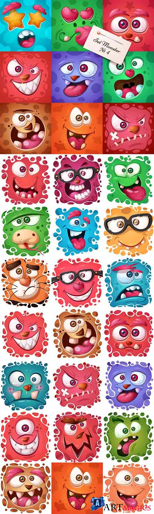   -   / Funny monsters - Vector Graphics