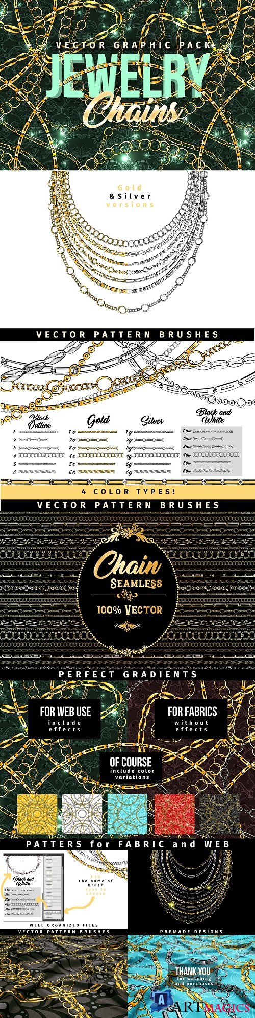 Chains Jewelry Graphics Pack - 3514064