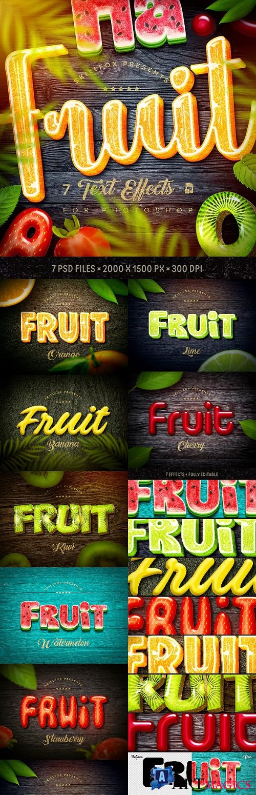 Fruit Text Effects 7 Psd - 23363564