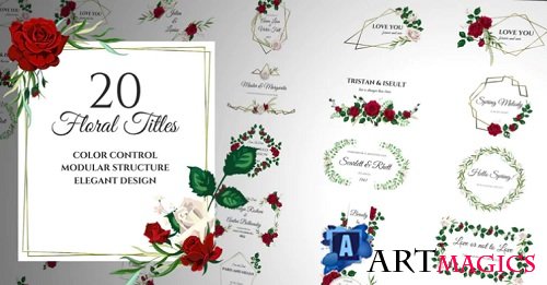 Floral Romantic Titles 196489 - After Effects Templates