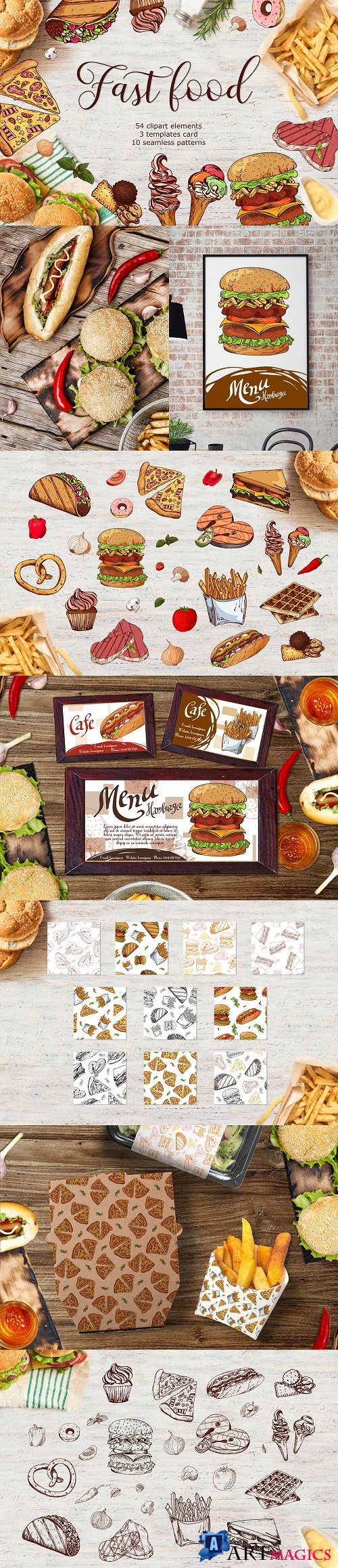 Fast Food-clipart+menu - 3590186