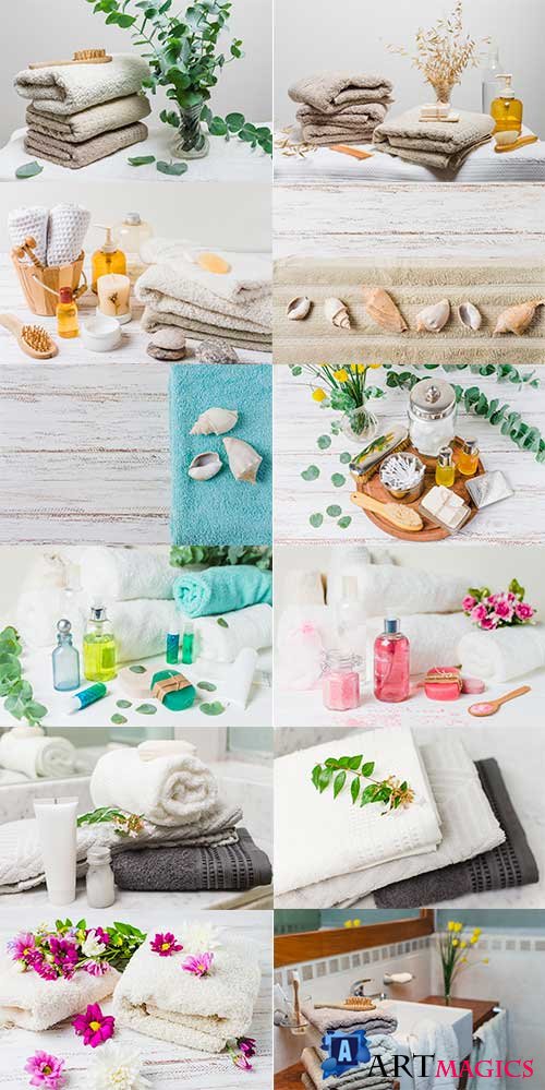 Spa -  -   / Spa - compositions - Raster clipart