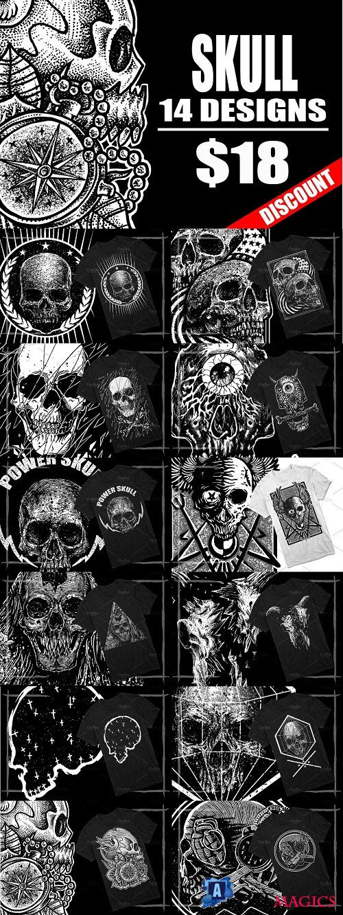 T-Shirt Designs Skull - 2259611