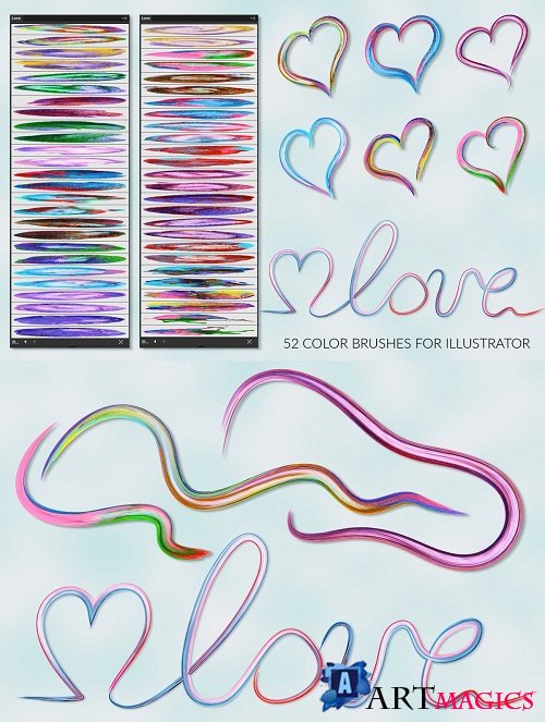 Love Brushes for Illustrator - 3591161