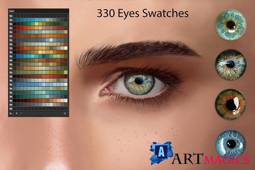 Eyes Ai and PS Swatches for DigitalPainting - 2909444 - 1573613