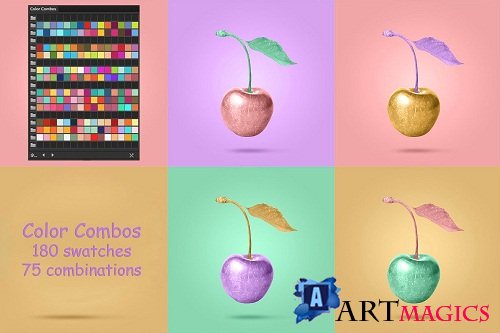 Color Combinations Ps and AI Swatches for DigitalPanting - 1623585 - 2914156