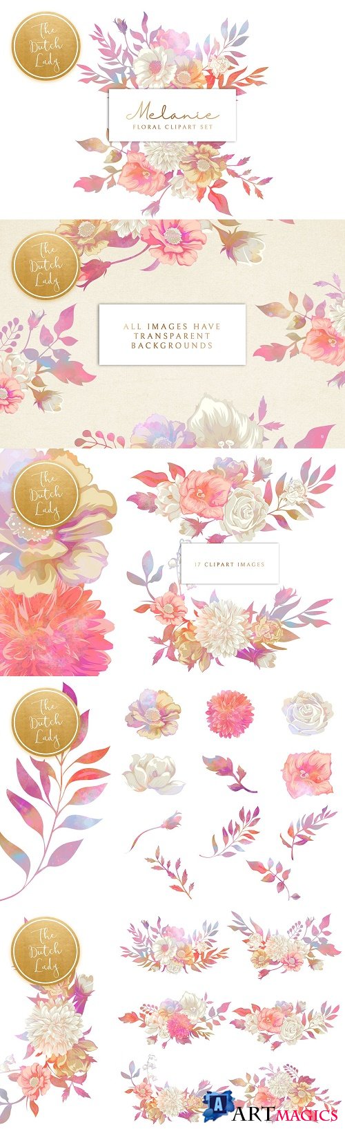 Floral & Botanical Clipart - Melanie - 3607825
