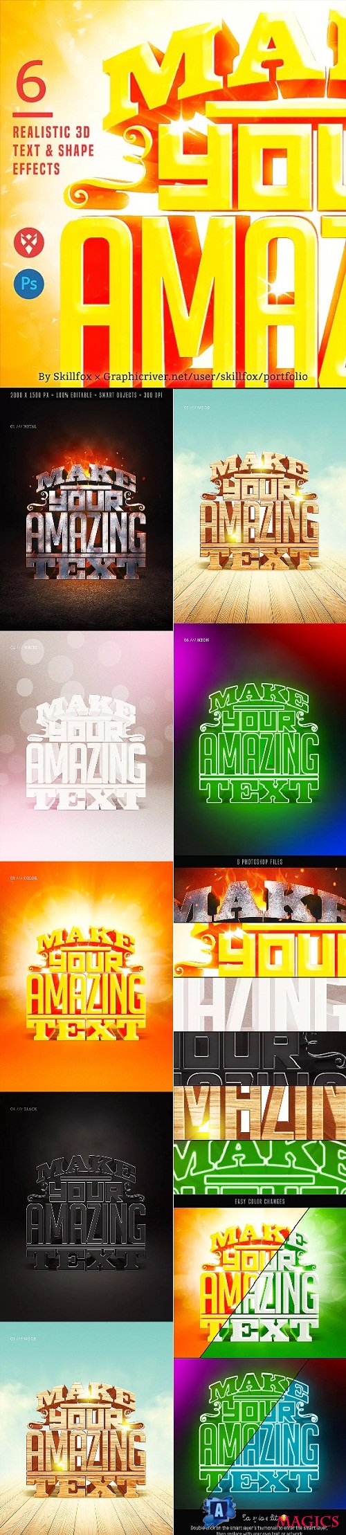 6 Realistic 3D Text Effects - 23306691
